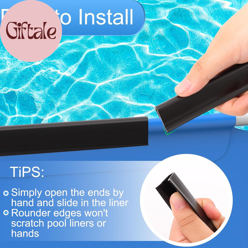 Coping Strips for Overlap above Ground Pool Liners, Swimming Pool Plastic Liner gallery