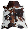 Real Cowhide Rug Brindle Tricolor 6 x 7-8' gallery