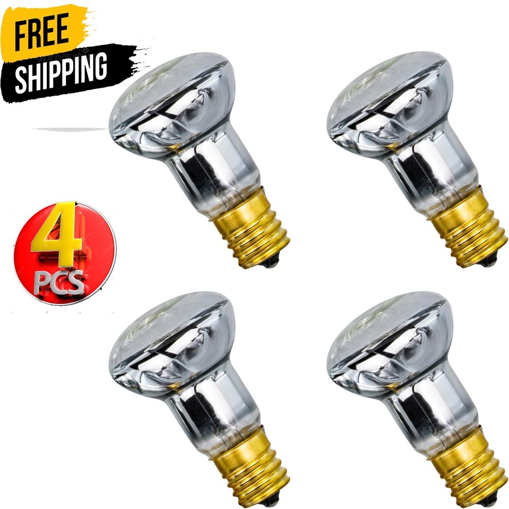 4 Pack La-va Lamp Replacement Bulb R39 E17 30W 120V Reflector Bulbs Gliter Lamps