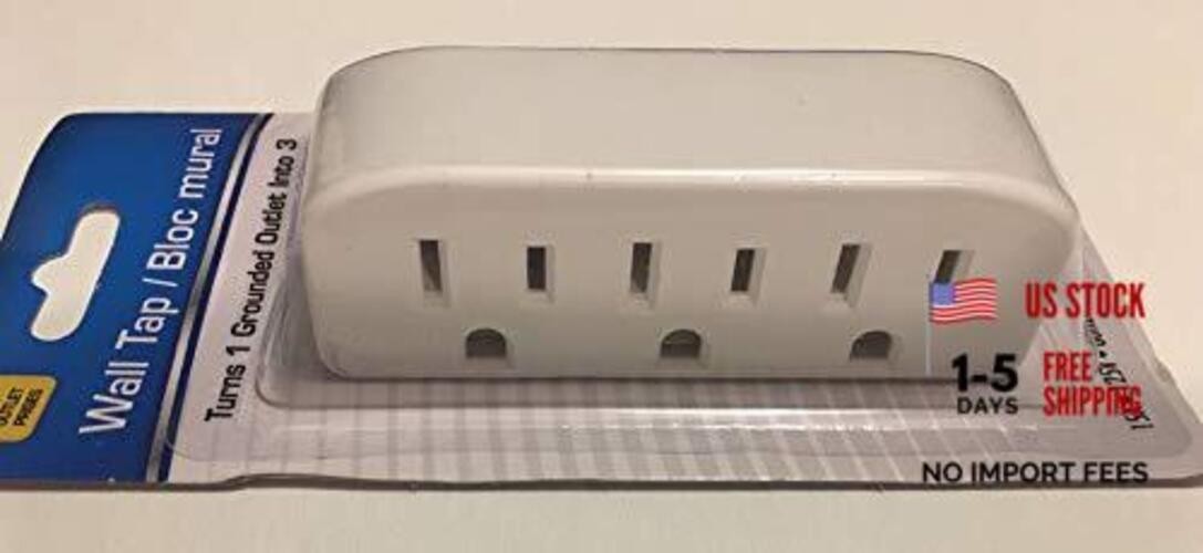 3-Outlet Wall Tap - 15A 125V (1875W Max) - ETL Listed - Indoor gallery