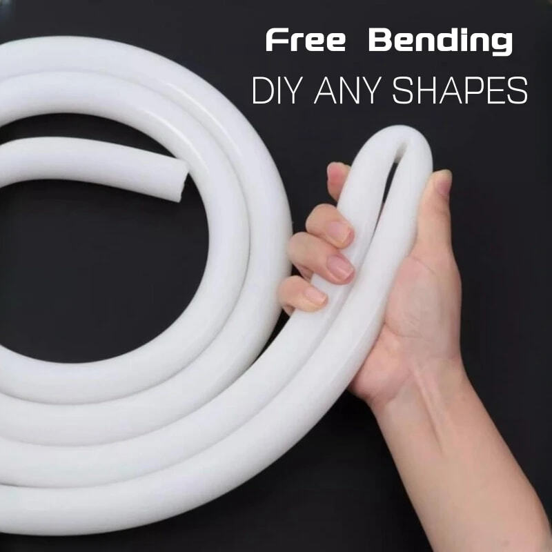 Waterproof Round Silicone Flexible Silicone Channel Diffuser for LED Light Strip gallery