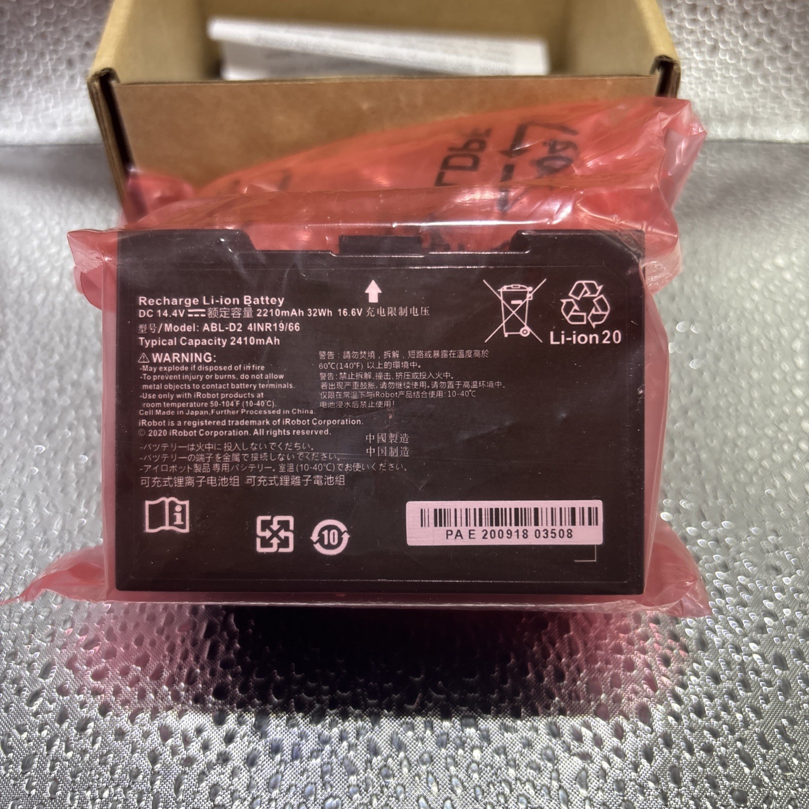 14.4V ABL-D2 Original Battery for iRobot Roomba j5 j6 j7 i1 i3 i4 i5 i7 i8+ e5 gallery
