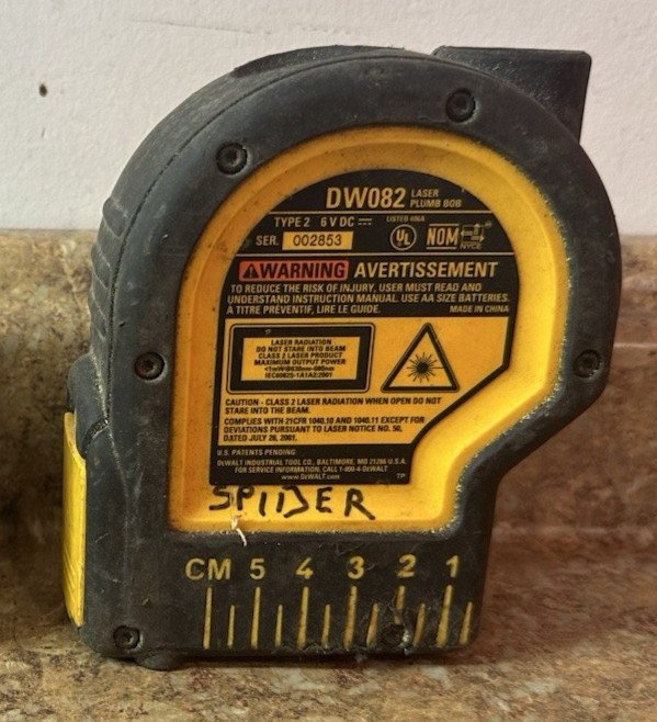 Dewalt DW082 Type 2 Laser Plumb Bob Self Leveling Level Preowned Free Shipping gallery