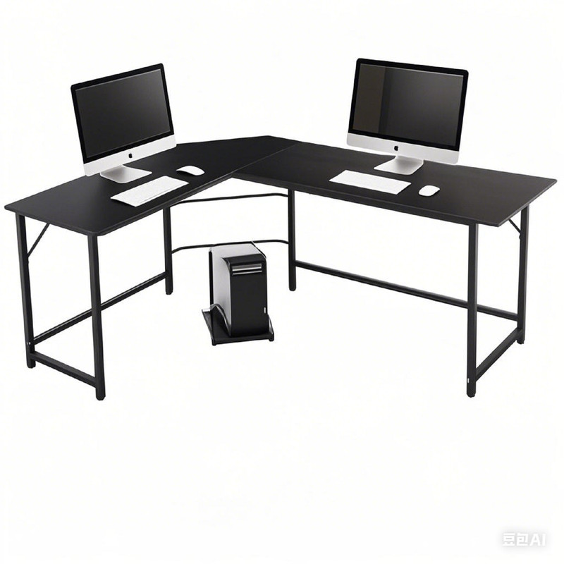 L-Shaped 66"Computer Desk Corner Gaming Desk PC Laptop Study Table Workstation gallery