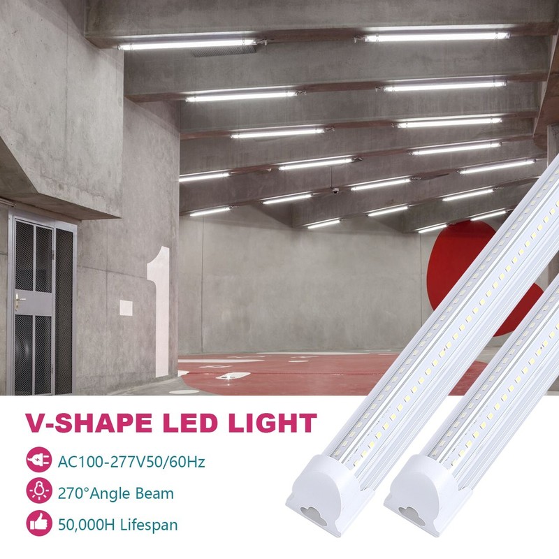 6 Pack 4FT 60W LED Linkable Shop Ceiling Light Super Bright Daylight 6000K gallery