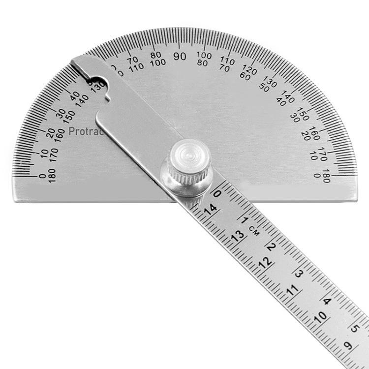 Stainless Steel Angle Protractor 180° Gauge Ruler Woodworking Measurement Tool gallery