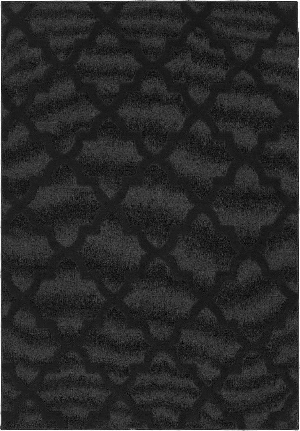 Quatro 5 Ft. X 7 Ft. Area Rug Black gallery