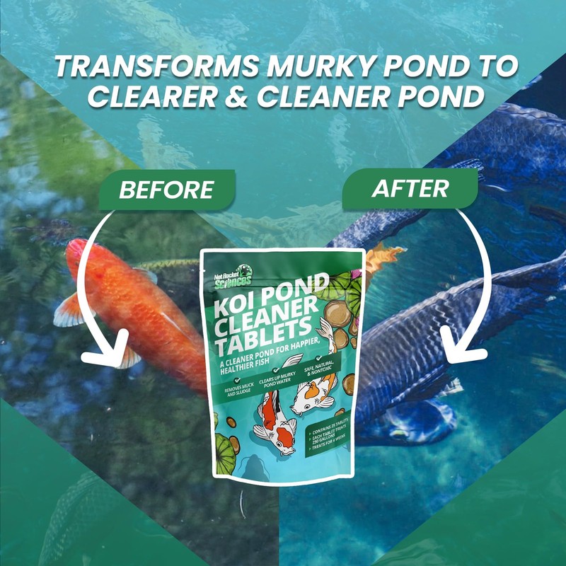 Not Rocket Sciences Koi Pond Cleaner Tablets - 25 Pcs. Muck Sludge Remover gallery