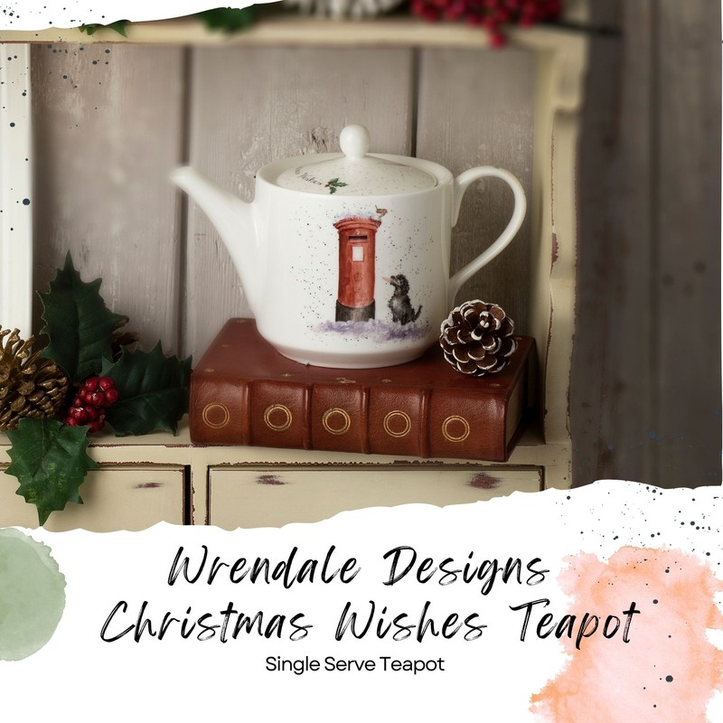 Royal Worcester Wrendale Designs Christmas Wishes Teapot gallery