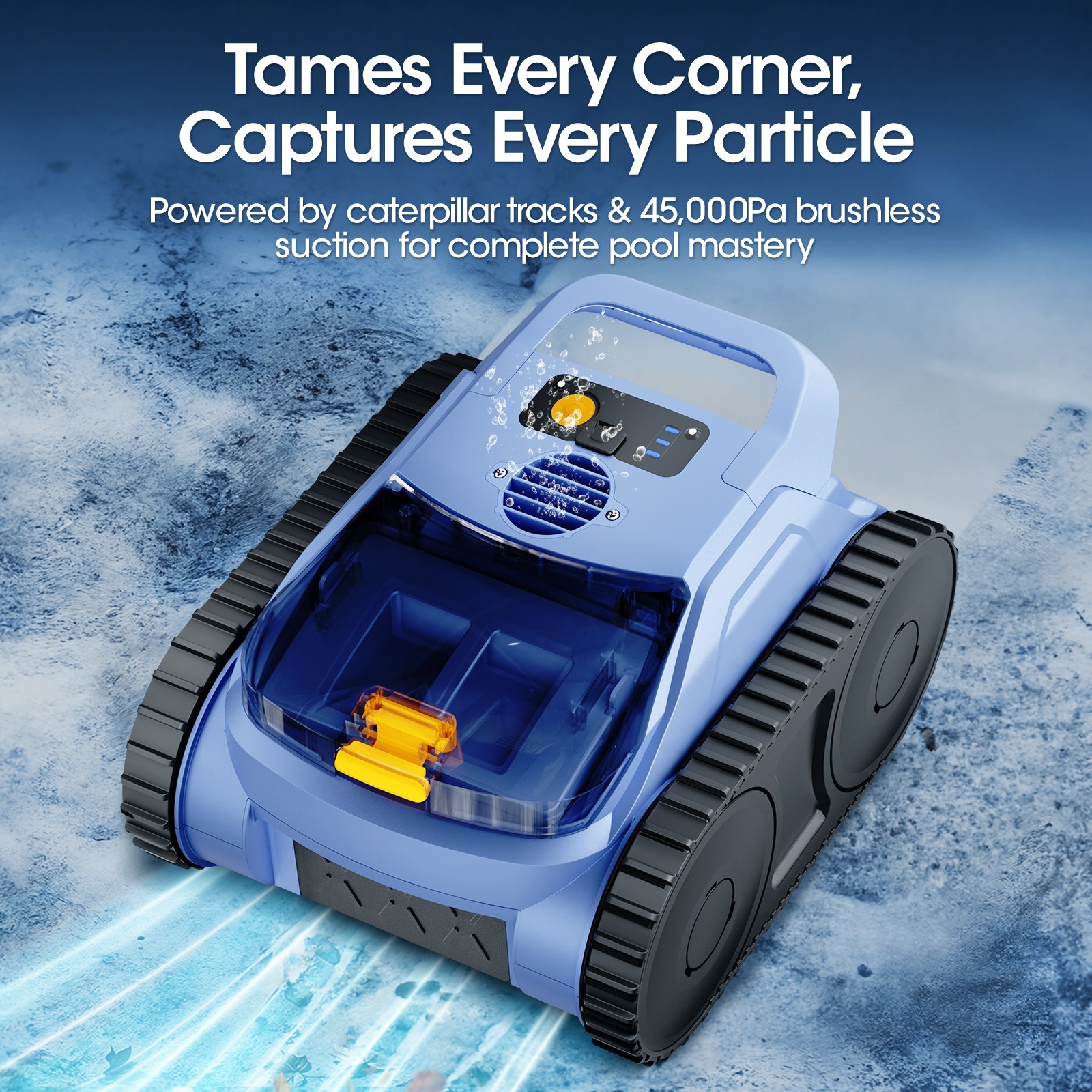 Seauto Cordless Robotic Pool Cleaner – 3H Sonar Navigation, Auto Path Planning gallery
