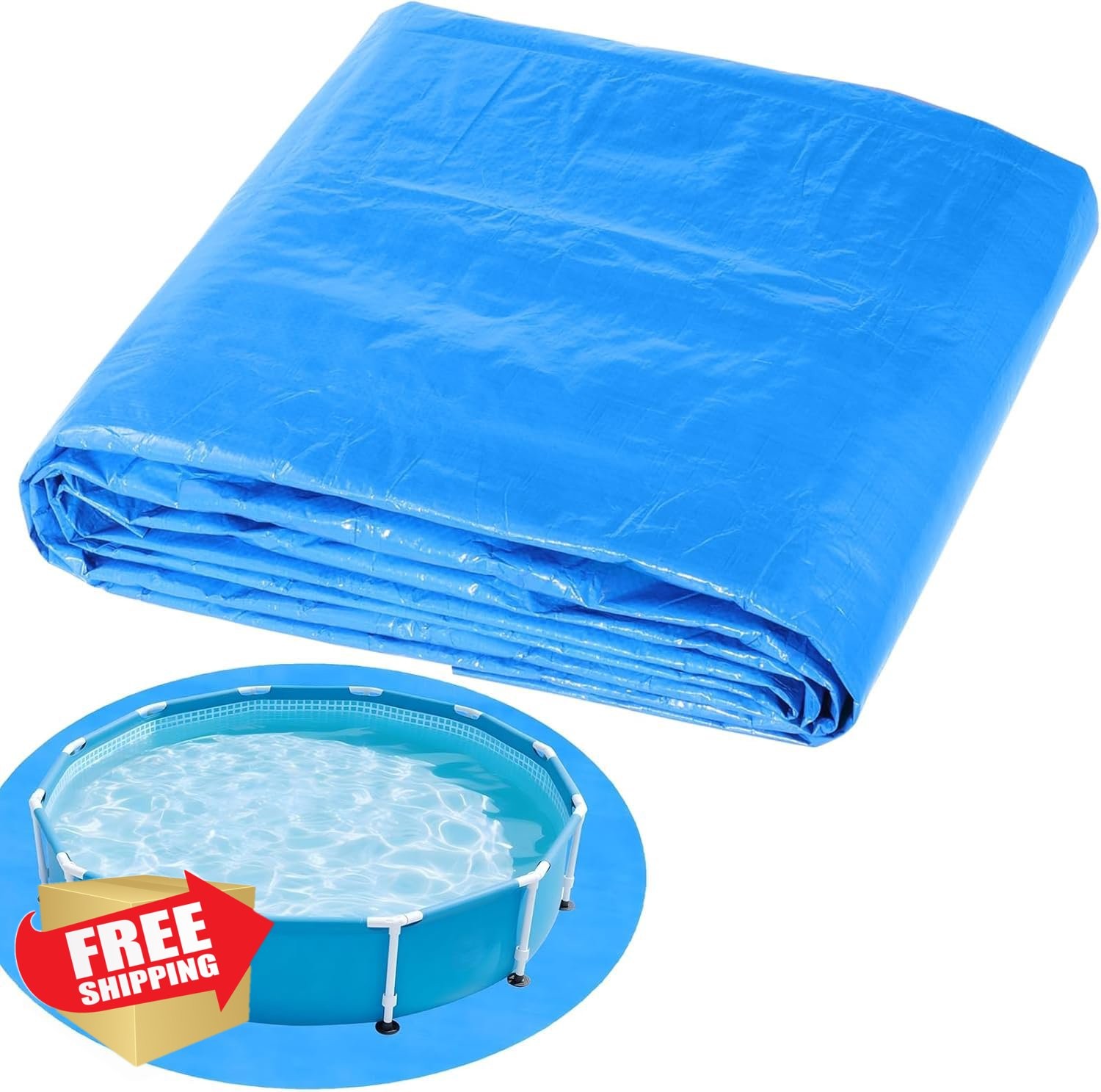Hlimior 10' Round Pool Ground Cloth gallery