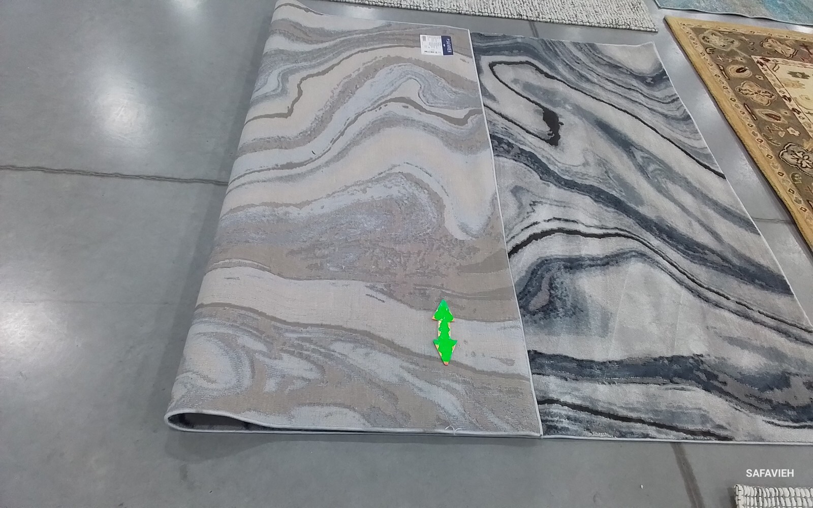 BLUE / GREY 6'-7" x 9'-0" Back Stain Rug, Reduced Price 1172762198 CFT819M-6 gallery