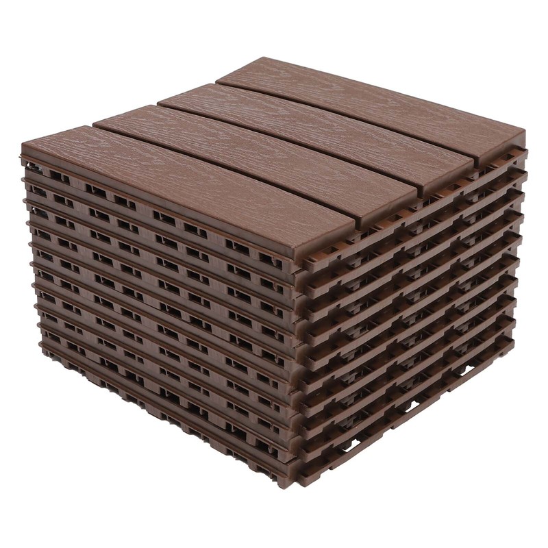 25/50/75/100 PACK Deck Patio Tile Interlocking Plastic Flooring Pavers 12x12'' gallery