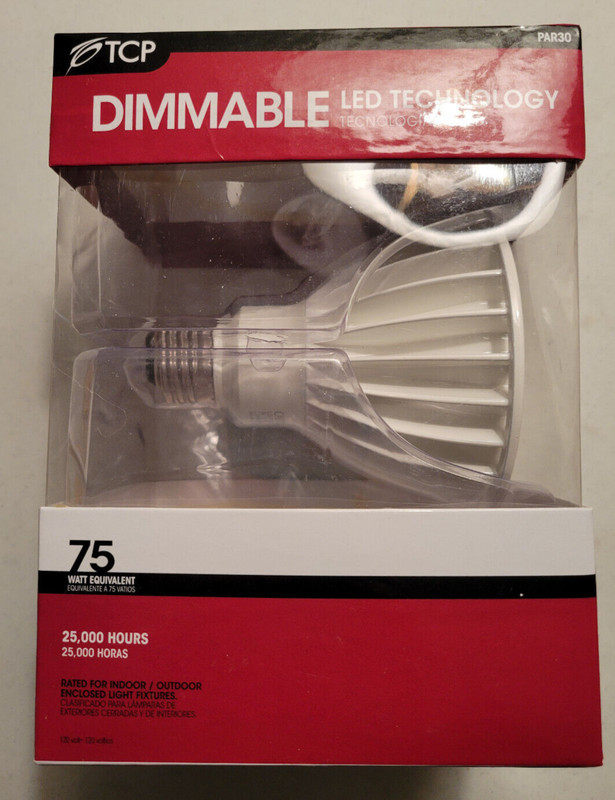 TCP Dimmable PAR30 LED Tech Flood Light Bulb 750 Lumens 75 Watt 14W 3000K gallery