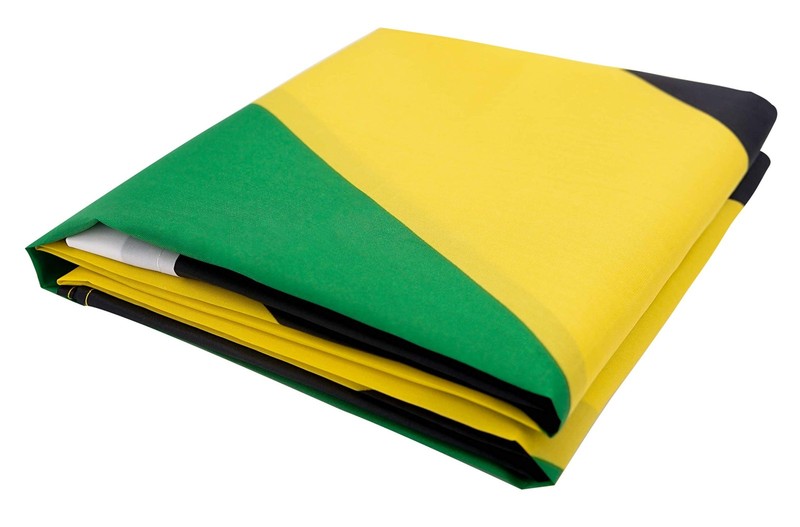 DANF Jamaica Flag 3x5 Ft Thick Polyester, Fade Resistant, Brass Grommets, Can... gallery