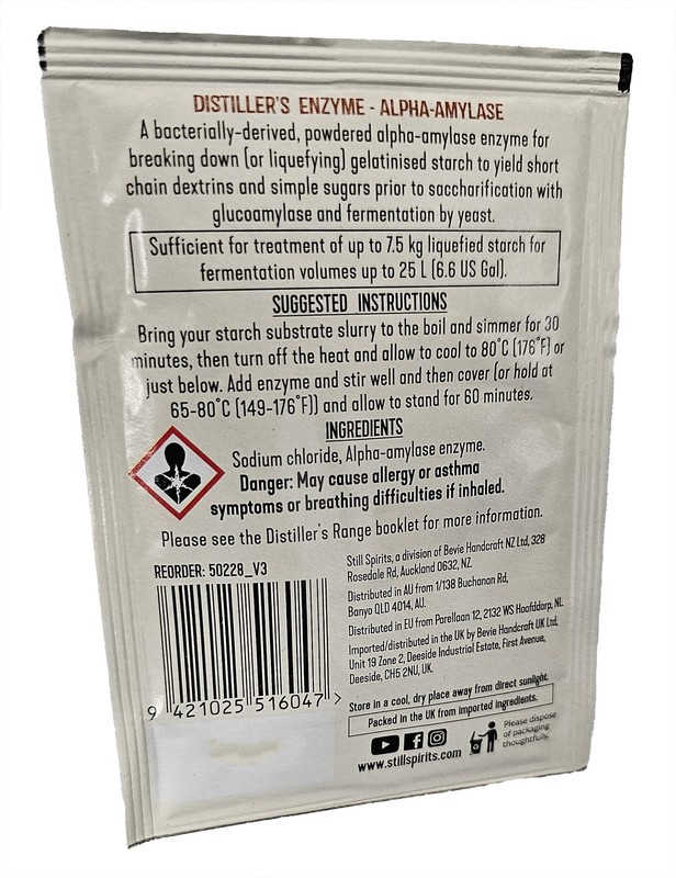 Still Spirits Distiller's Enzyme Alpha-Amylase 12 gram gallery