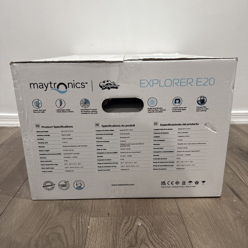 Dolphin Explorer E20 Robotic Pool Cleaner Auto Vacuum Easy Clean (9426) New gallery