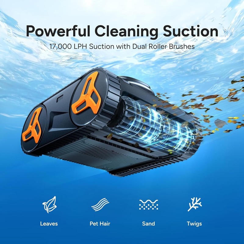 iGarden Robotic Pool Cleaner KN Series, 210-Min Runtime, Smart 3D Navigation gallery