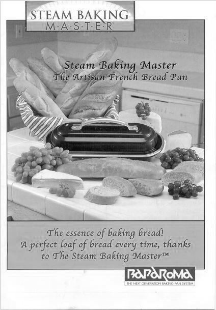 Baparoma Steam Baking Master Bread Pan Instruction Manual gallery