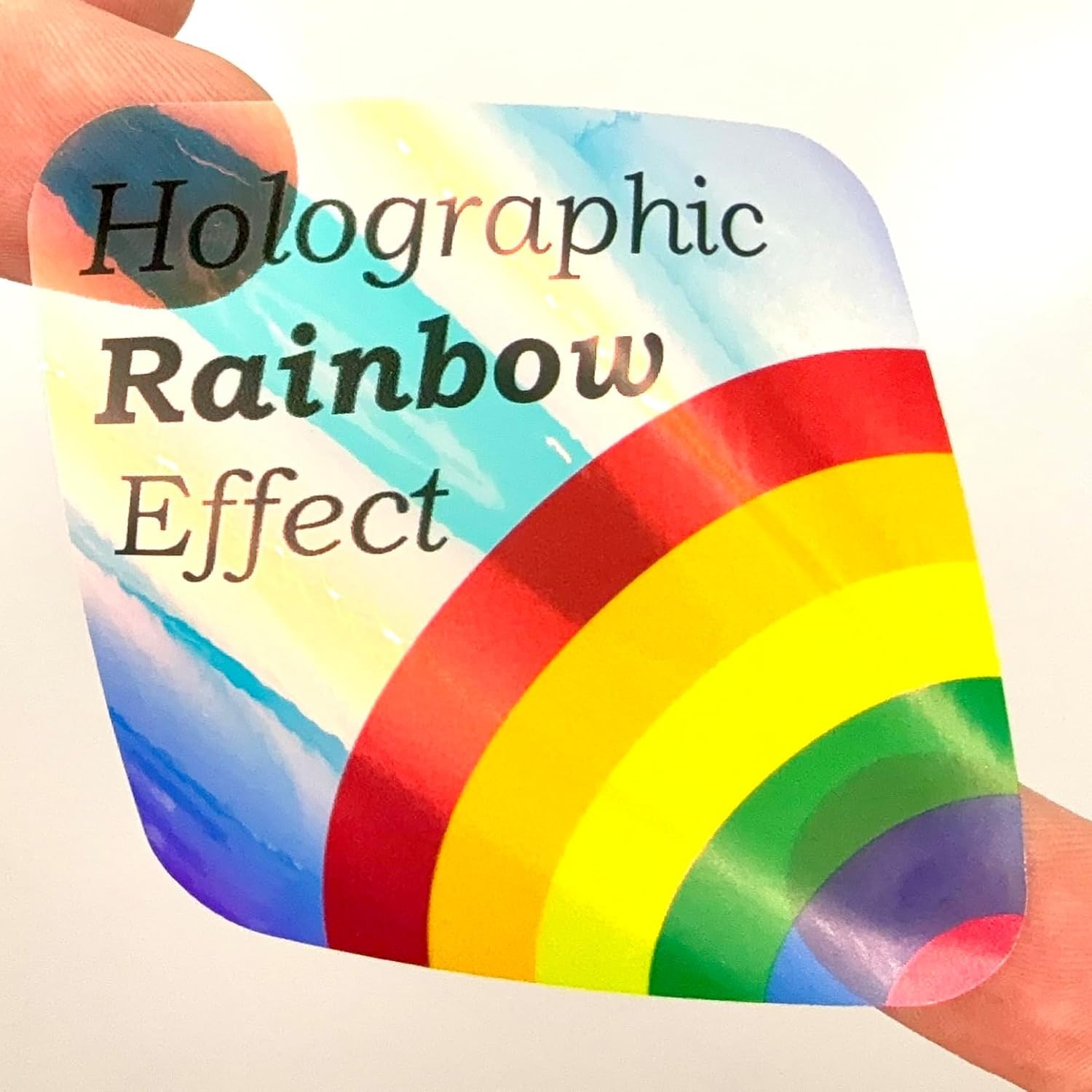 Custom Clear Holographic Stickers 100 Pack Personalized Waterproof Business Logo gallery