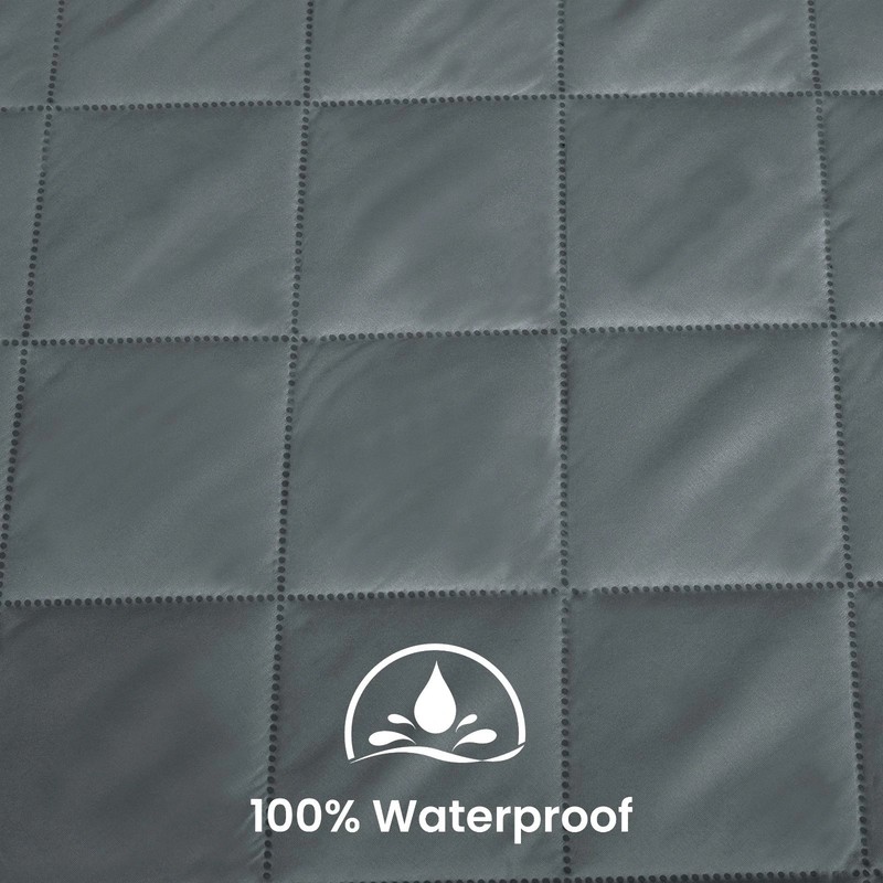 Quilted Mattress Pad Cover Extra Deep Pocket 100% Waterproof Mattress Protector gallery