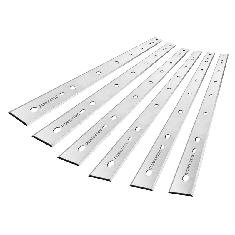 POWERTEC 12-1/2 inch Planer Blades Replacement for DW7342 DW734, 6pcs (12801DD) gallery