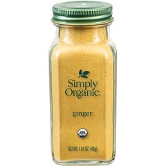 Simply Organic Ground Ginger Root, 1.64 Ounce, Non ETO, oz (Pack of 1)