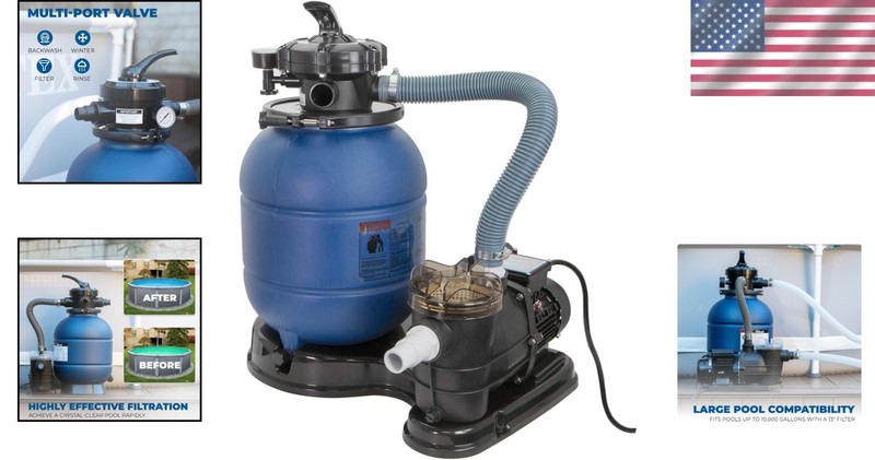 13" Sand Filter Pump Combo 2400GPH for Above Ground Pool gallery