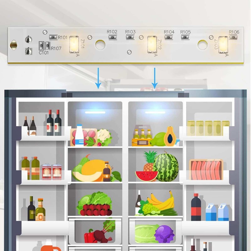 2pcs WR55X26671 LED Light For GE Refrigerators Freezer PS11767930, AP6035586 gallery