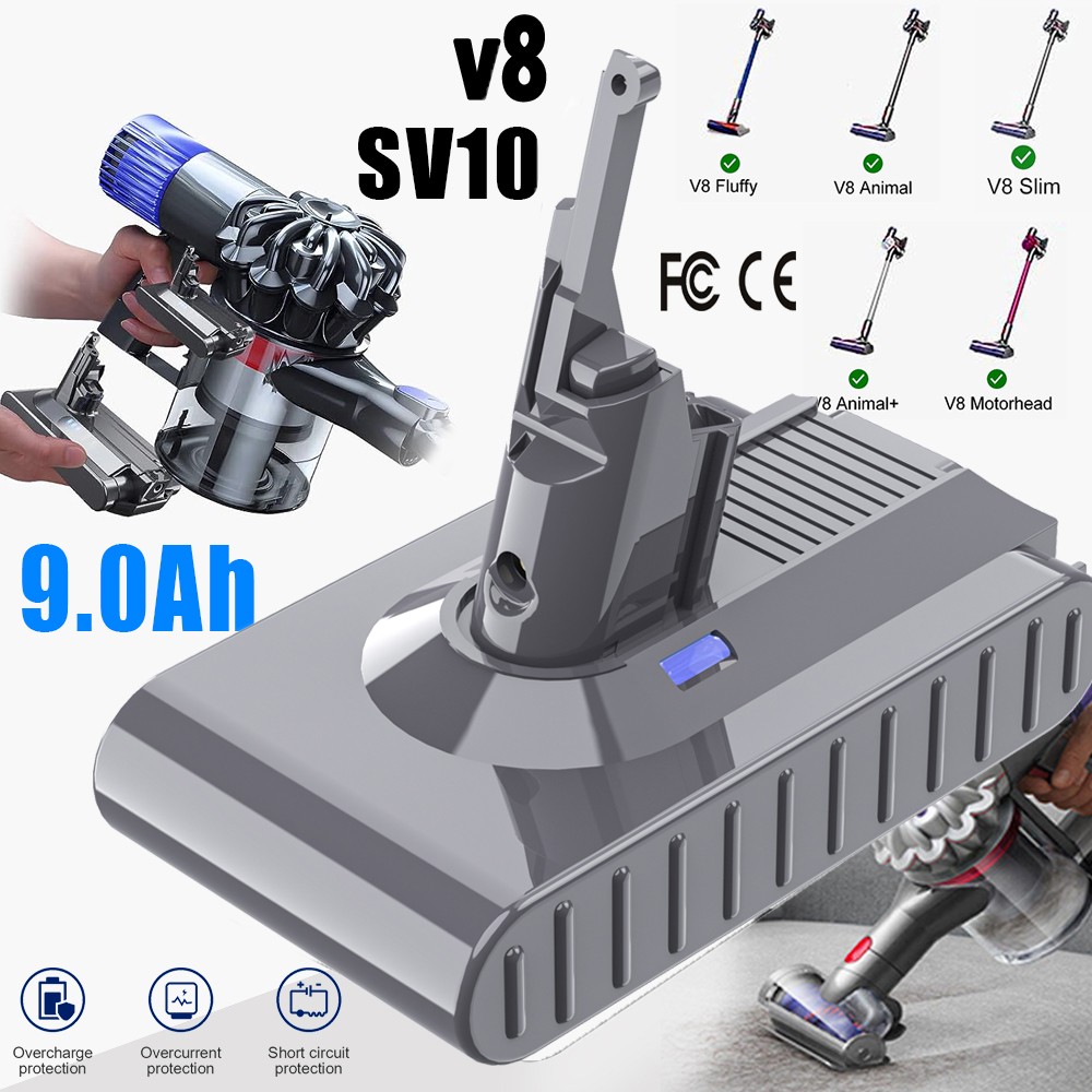 9.0 Ah For Dyson V8 Battery V8 Absolute,Animal,Motorhead,Fluffy Battery gallery