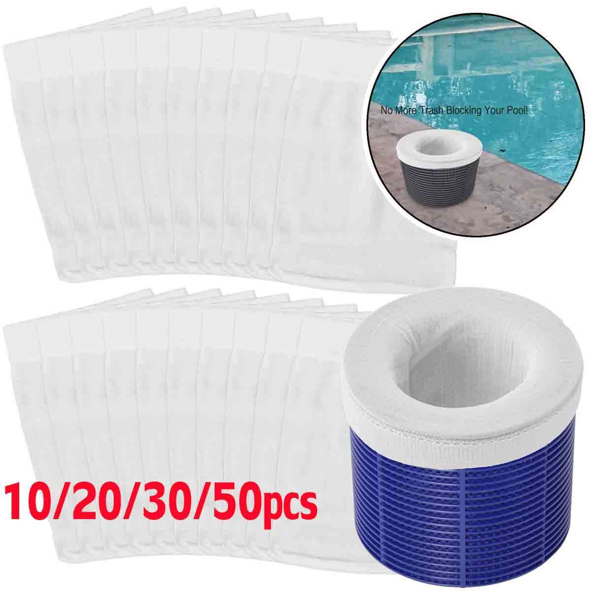 10-50PCS Pool Skimmer Socks Filter Replacement Savers For Basket Swimming Pool gallery