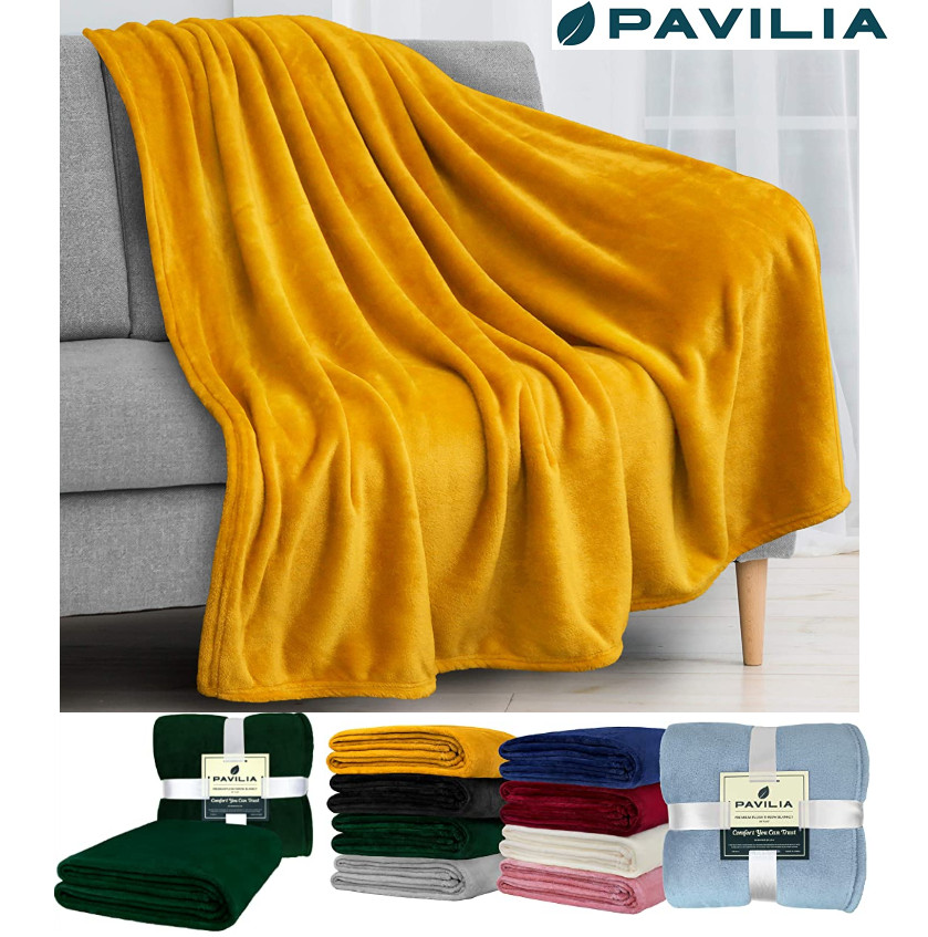 Super Soft Lightweight Fleece Warm Throw Blanket for Couch Sofa Bed Microfiber gallery