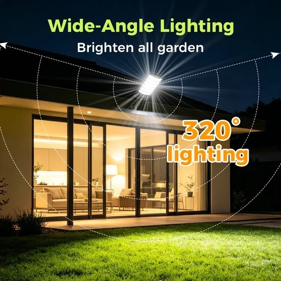 2 Pack Solar Power Street Motion Waterproof Superbright 6000k Lights with Remote gallery