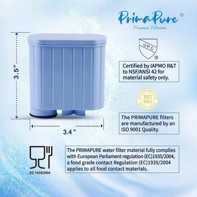 4-Pack PrimaPure Coffee Machine Water Filter For Saeco AquaClean CA6903 gallery