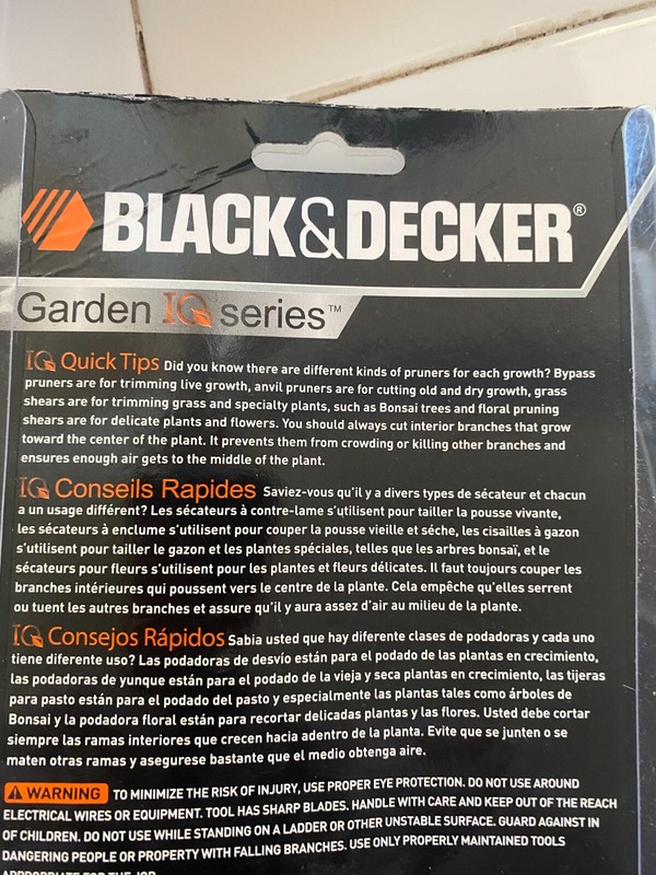 BLACK & DECKER 8" Bypass Pruner BD1140 BRAND NEW 10 YEAR LIMITED WARRANTY gallery