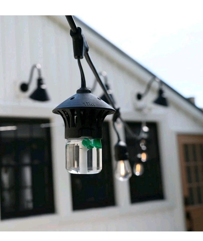 TIKI Brand BiteFighter LED String Lights-12 Bulbs & 3 Mosquito Repellent Pods gallery