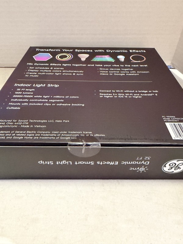 Cync GE Dynamic Effects Smart LED Light Strip with Music Sync, Color Changing gallery