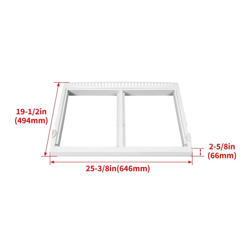 Crisper Drawer Cover Frame Compatible with Frigidaire Refrigerator #240364787 gallery
