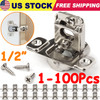 Lot 1/2" Overlay Soft Close Face Frame 105° Door Cabinet Hinges Stainless Steel gallery