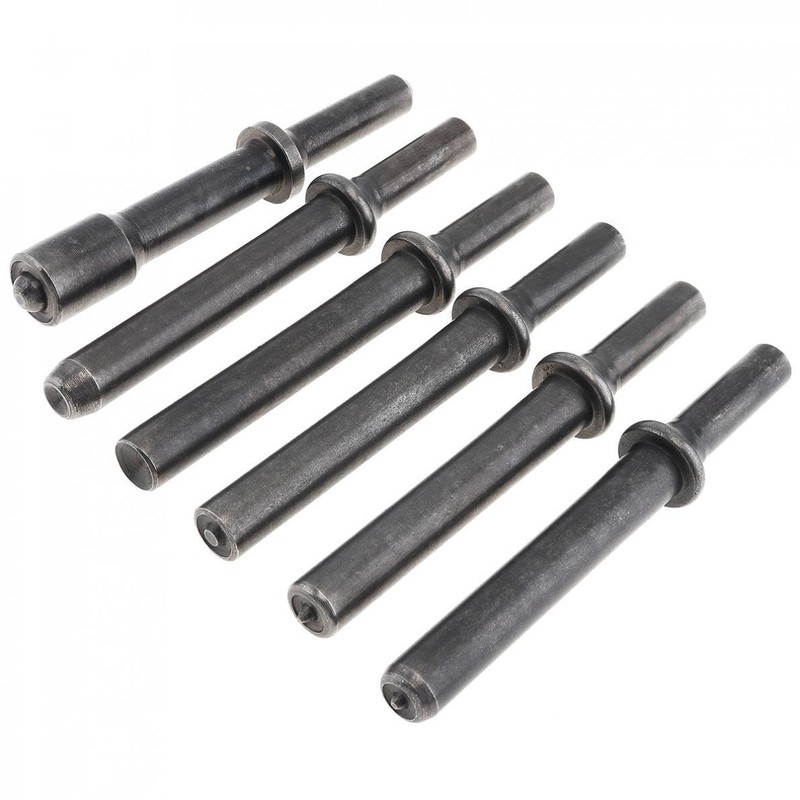 6pcs M3-M8 Steel Solid Rivet Impact Head Bits for Air Chisel Punch Bolt Remover gallery