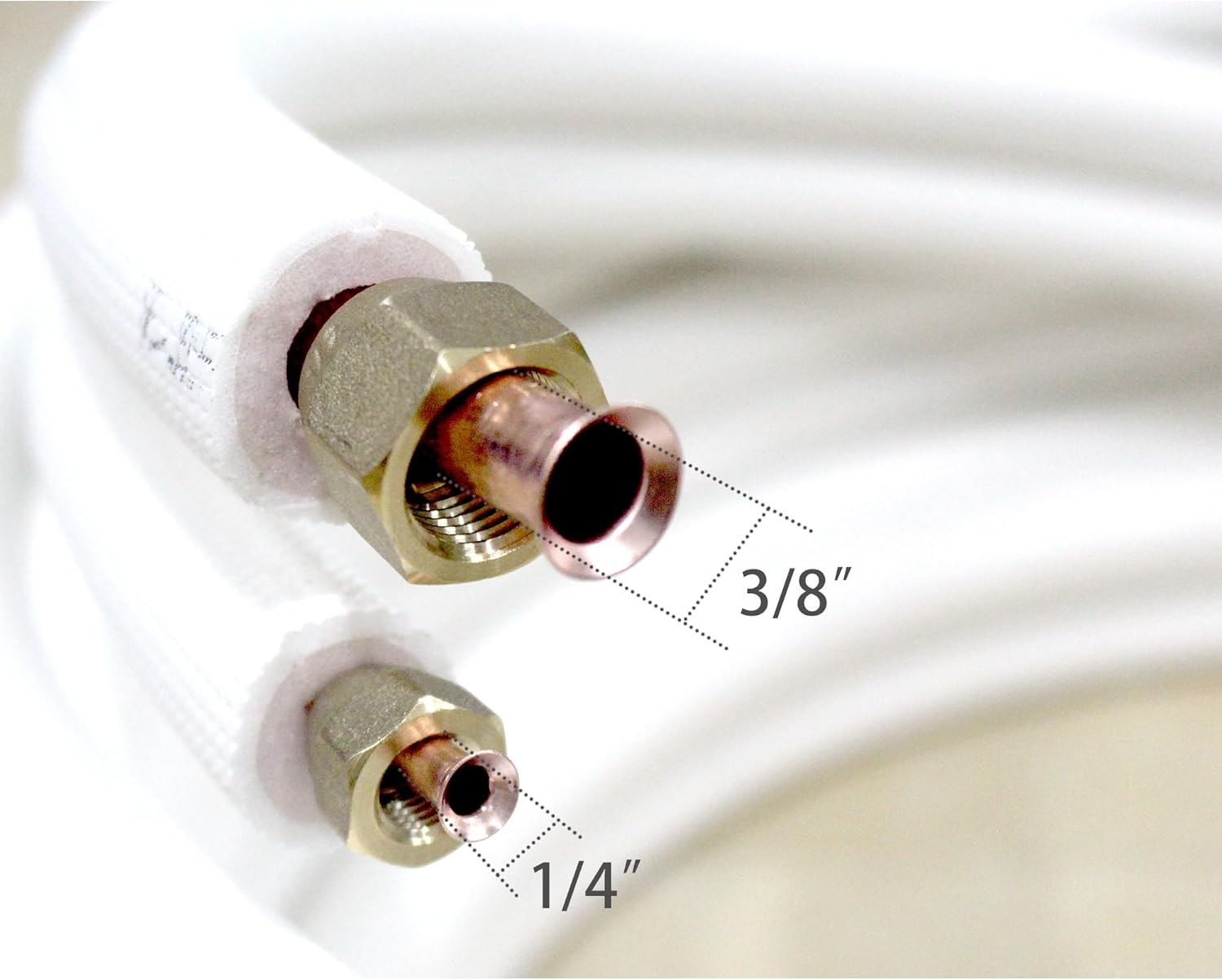 33FT Mini Split Line Set 1/4x3/8 HVAC Copper Tube gallery
