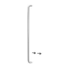 Brixwell Straight Solid Straight Pull Handle Aluminum 33″ CTC Clear Anodized