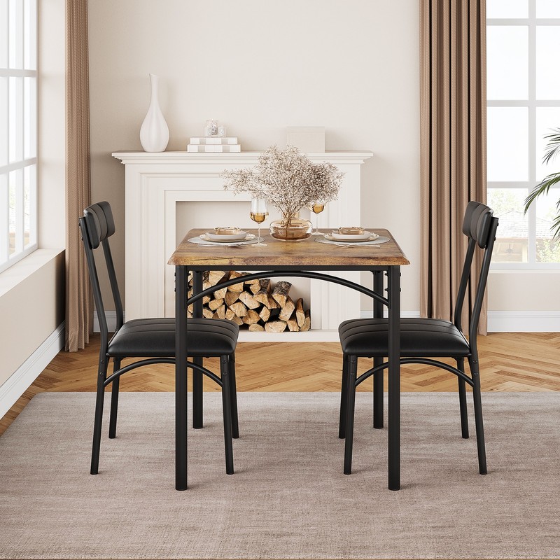 3 Piece Dining Table Set Kitchen Table and Chairs for 2, Kitchen Table Set gallery