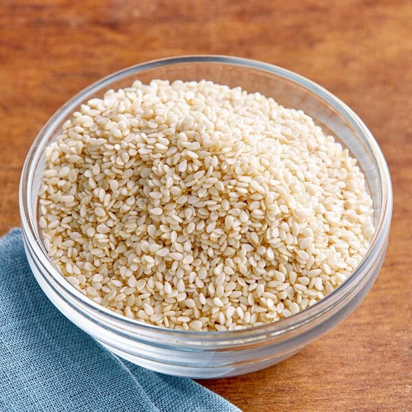Bulk Hulled White Sesame Seeds (select quantity Below) gallery