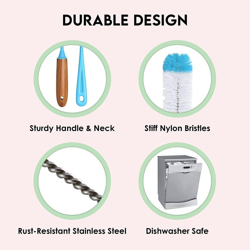 Turbo Microfiber Bottle Multi- Pack: Long, Large, Narrow, Short, Straw, Blue gallery