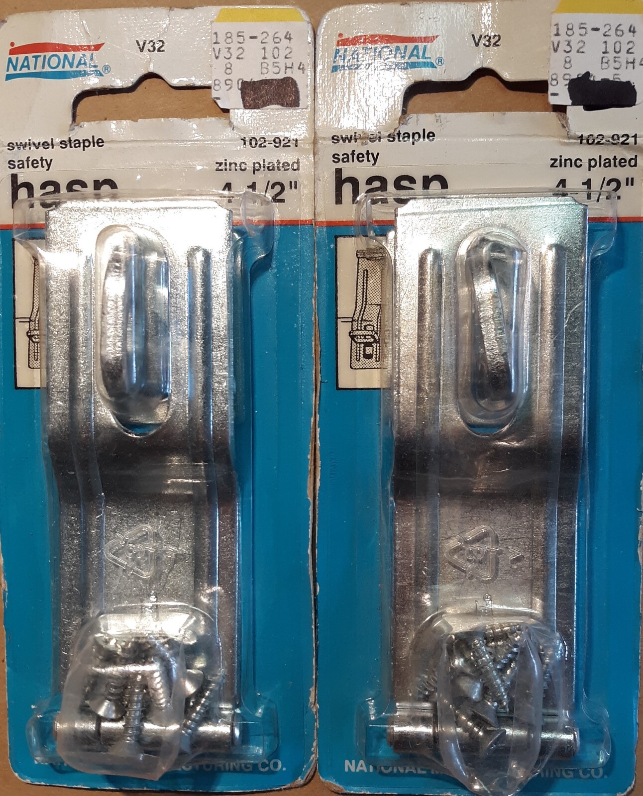 National Hardware Safety Hasp Mixed (8-LOT) Sets (NOS) gallery