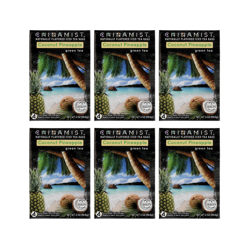 China Mist Coconut Pineapple Iced Tea Bags, 4-Count Box, 6-Pack 12/25 gallery