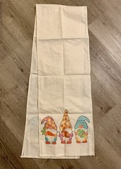 Easter Table Runner Gnomes 12”x 70” Kitchen Holiday Dining Decor New