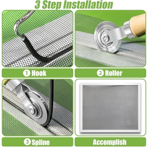 Screen Repair Kit/Tool - Steel Roller Tool - Bear - 32 3 in 1 - 32 3 in 1 gallery