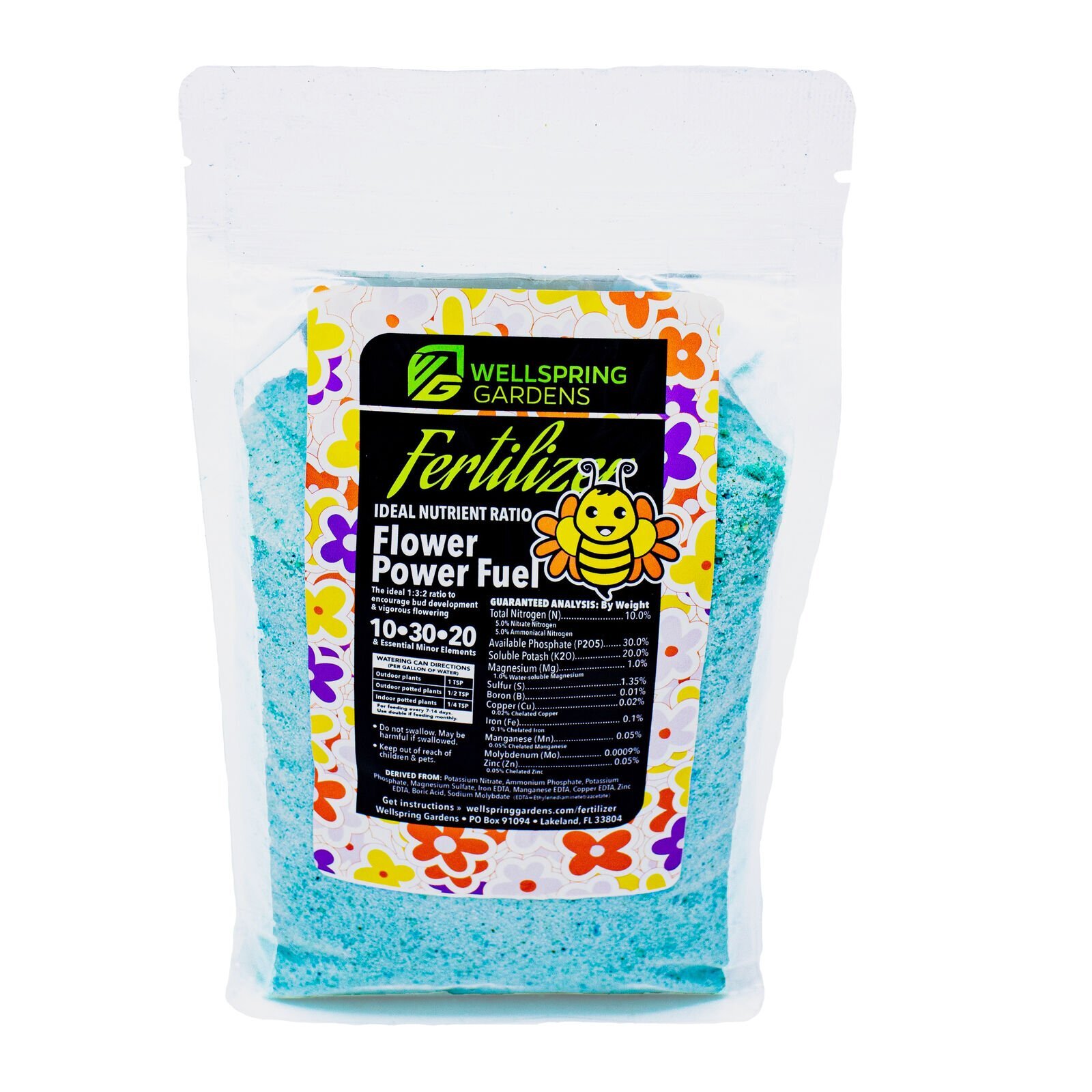 Flower Power Fertilizer - Water-Soluble 10-30-20 Blend - (1 or 2 LB bag) gallery